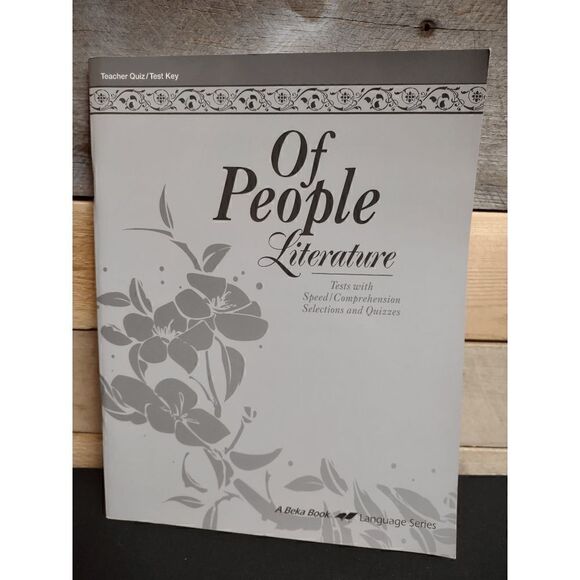 NEW A Beka Of People Literature Teacher Quiz / Test Key Pt # 17822503 - Picture 1 of 2